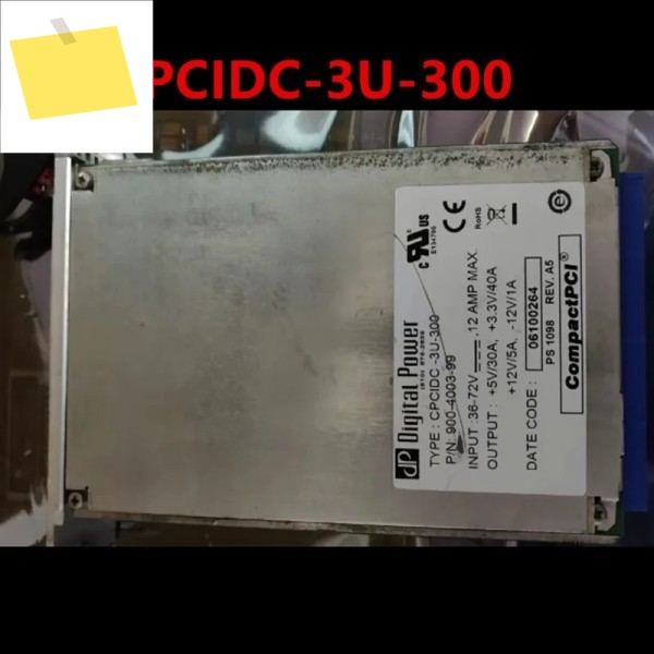 디지털 300W CPCIDC-3U-300 900-4003-99용 분해형 전원 공급 장치 새것처럼 작동 1개 제품 이미지