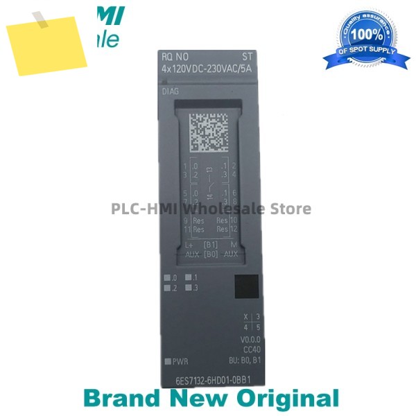 6ES7132-6HD01-0BB1 SIMATIC ET 200SP, 릴레이 모듈, RQ NO 4x 120V DC..230VAC5A 새제품 제품 이미지
