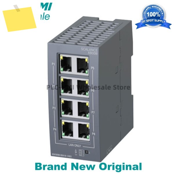 6GK5008-0BA10-1AB2 SCALANCE XB008 비관리형 산업용 이더넷 스위치 10100 Mb 새제품 제품 이미지