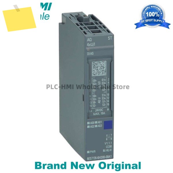 6ES7135-6HB00-0CA1 SIMATIC ET 200SP, 아날로그 출력 모듈, AQ 2x UI 고급 기능 새제품 제품 이미지