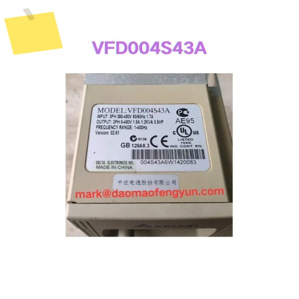 VFD004S43A 중고 인버터 0.4kw 테스트 완료됨 제품 이미지