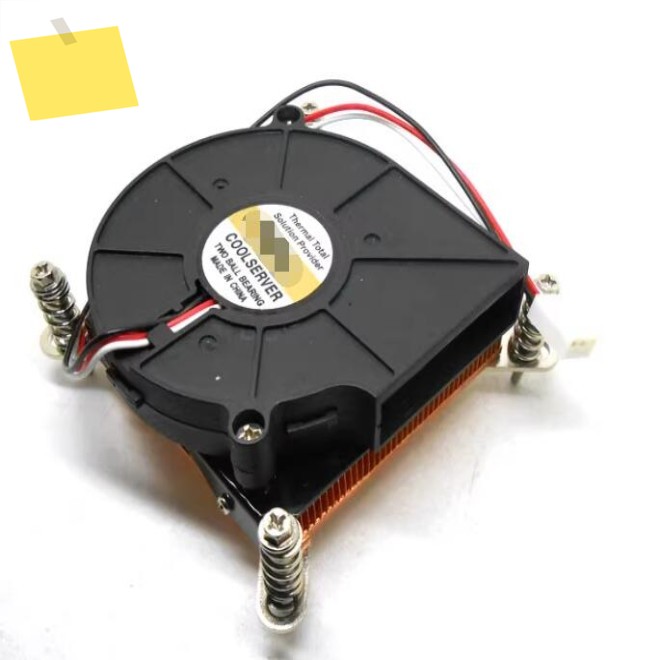 초박형 서버 CPU 쿨러, 1U 순수 알루미늄 라디에이터, 선풍기, 4 선 더블 볼 두께 1150, 1366, 17002011 제품 이미지