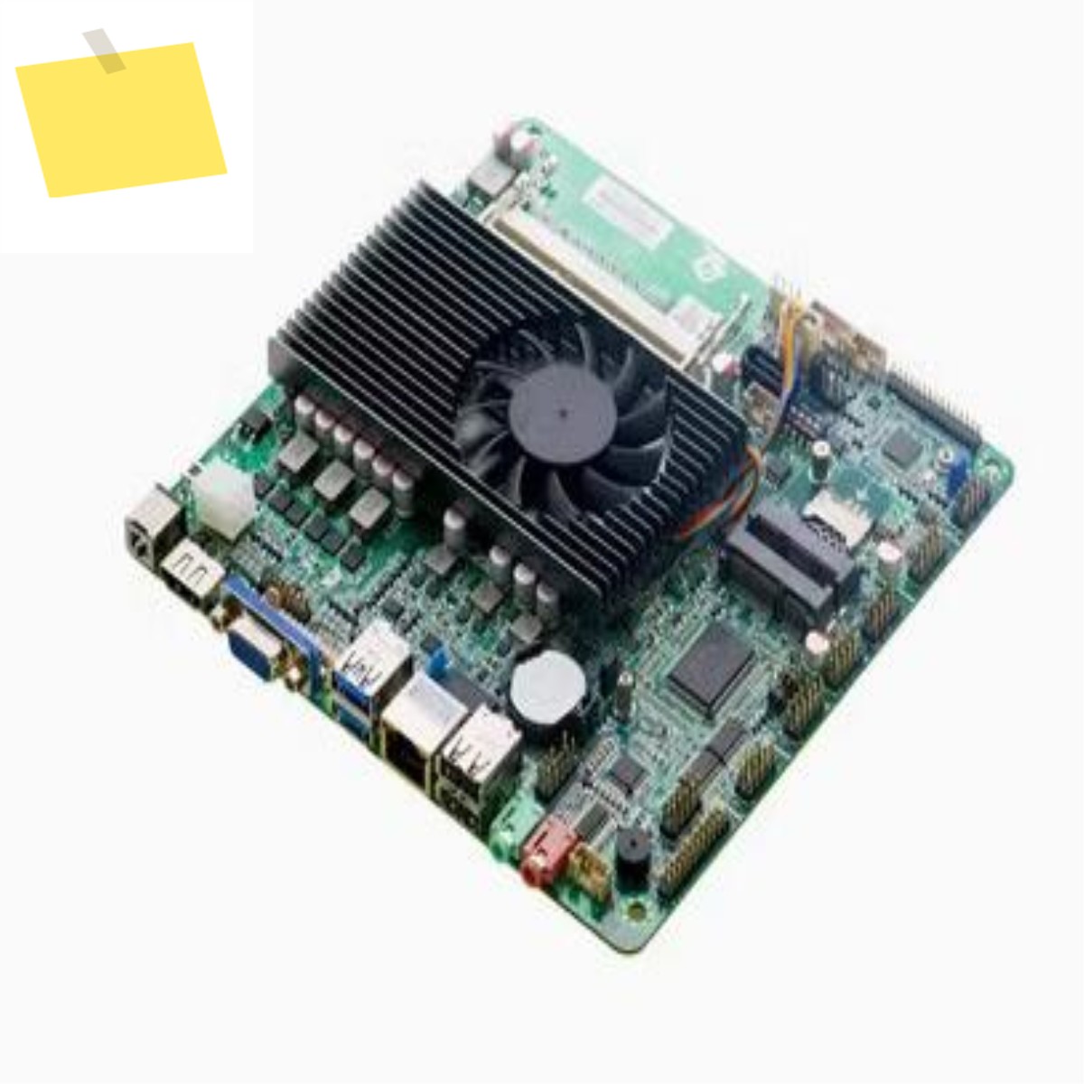 A6-5345M Mini-ITX 마더보드 CPU A70 IPC SBC 임베디드 초박형 메인보드, 2COM LAN DC-12V VGA LPT DDR3 제품 이미지
