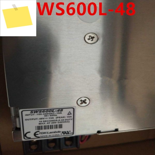 TDK-LAMBDA SWS600L-48 오리지널 전원 공급 장치, 48V, 13A, 600W 제품 이미지