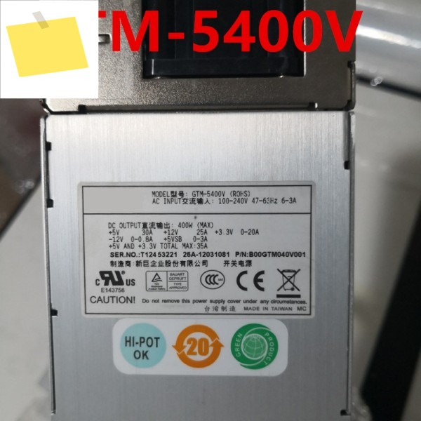 Emacs용 거의 신품 오리지널 전원 공급 장치, 400W GTM-5400V 제품 이미지