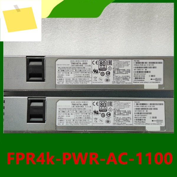 1PCS 거의 새 제품인 원래 전원 공급 장치, 시스코 FPR 4100 FPR4k-PWR-AC-1100 7001674-J500용 제품 이미지