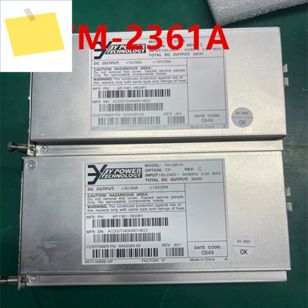 거의 신품 오리지널 전원 공급 장치, 3Y 360W YM-2361A AP-1361-1B03R1 6442065-002 제품 이미지