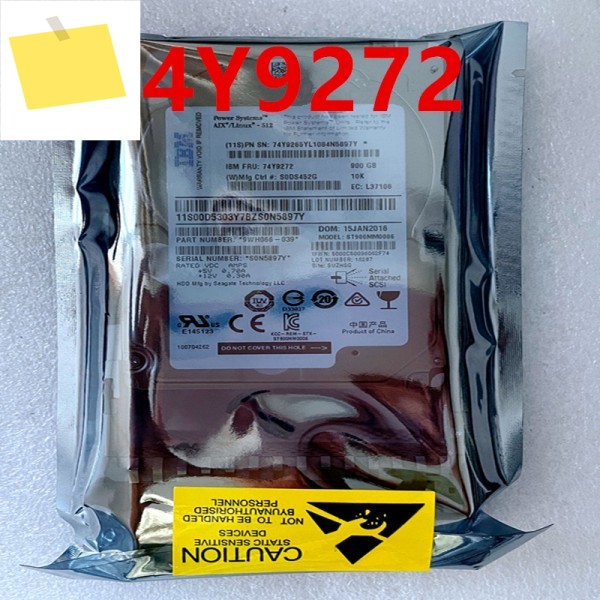 서버 HDD용 오리지널 하드 디스크, IBM 900GB, 2.5 인치, 64MB SAS, 10000RPM, 74Y9272, ST900M0006 용, 새제품 제품 이미지