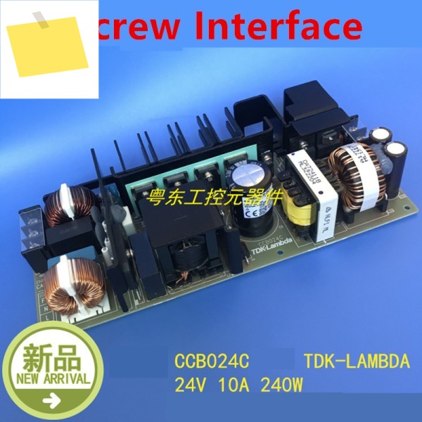 TDK-LAMBDA 정품 PSU, 24V 10A, 전원 공급 장치, CCB024C 나사 커넥터 제품 이미지