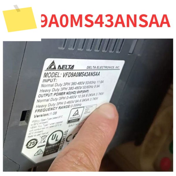 90% 신품 VFD9A0MS43ANSAA 주파수 변환기 테스트 완료 제품 이미지