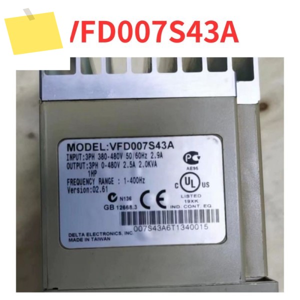 90% 신품 VFD007S43A 주파수 변환기 테스트 완료 OK 제품 이미지