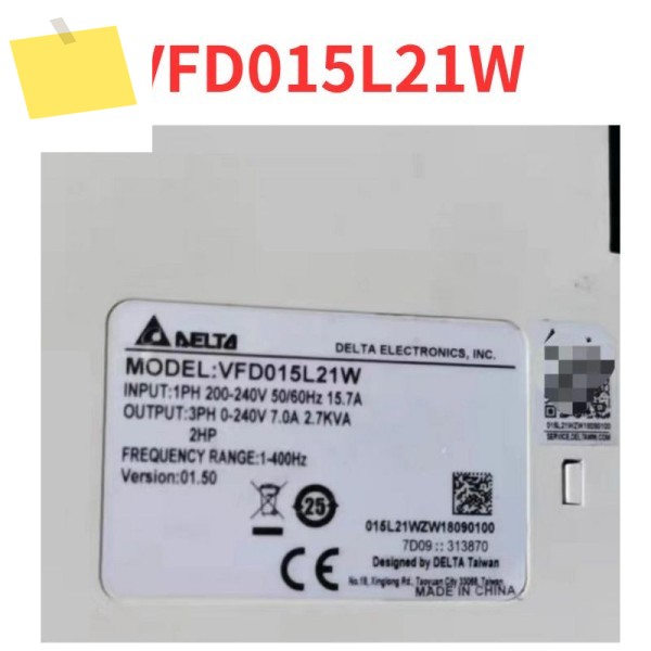 90% 신품 VFD015L21W 주파수 변환기 테스트 완료 OK 제품 이미지