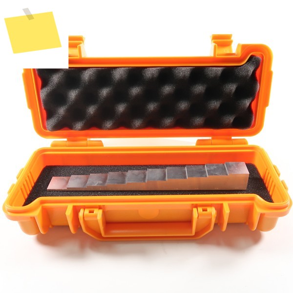 TMTECK 초음파 두께 게이지용 6063 알루미늄 보정 블록 스텝 웨지, 10 단계, 2-20mm 제품 이미지