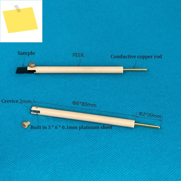 6mm 픽 작업 전극 클립, 간격 장착 소형 백금 클램프 인보이스 가능 제품 이미지