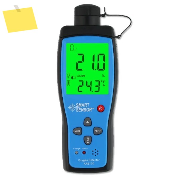 AR8100 휴대용 스마트 센서 O2 공기 감지기 0~25% VOL 널리 사용되는 산소 가스 분석기 농도 시험기 제품 이미지