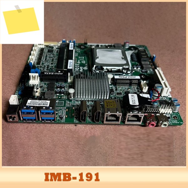 IMB-191 H110은 6세대 및 CPU를 지원합니다. 듀얼 포트 산업용 제어 마더보드 제품 이미지