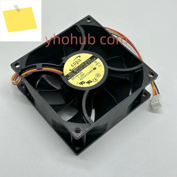ADDA AD0912HB-F93GP DC 12V 1.00A 90x90x38mm 3선 서버 냉각 팬 제품 이미지