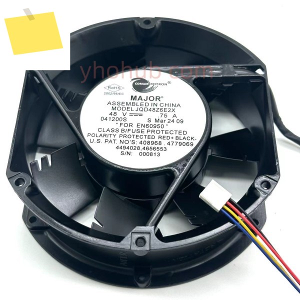 COMAIR ROTRON JQD48Z6E2X DC 48V 0.75A 172x150x51mm 4 선 서버 냉각 팬 제품 이미지