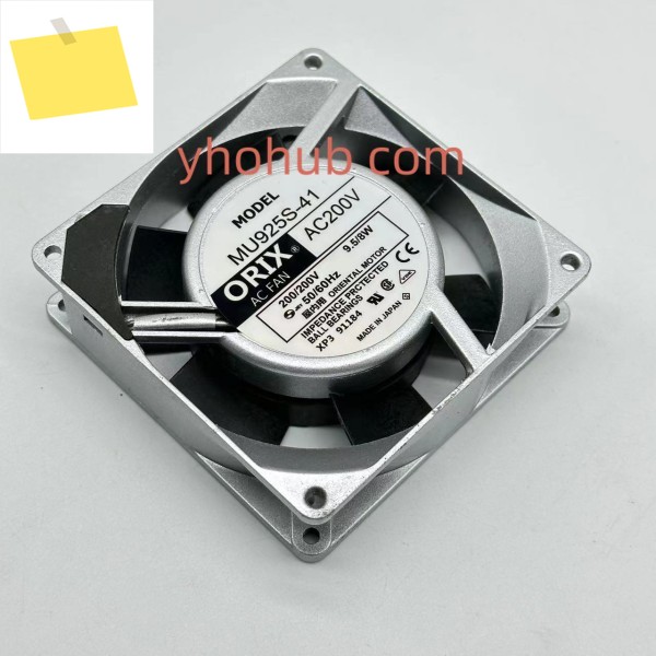 ORIX MU925S-41 AC 200V 9.5W 92X92X25mm 서버 냉각팬 제품 이미지