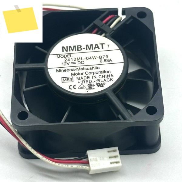 NMB-MAT 2410ML-04W-B79 M53 DC 12V 0.58A 60x60x25mm 서버 냉각팬 제품 이미지
