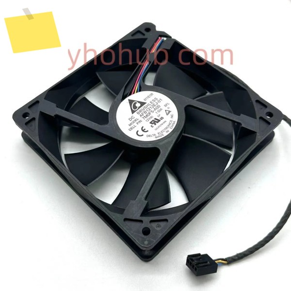 Delta Electronics AFB1212EJ-01 PN:7M0F5-A00 BFL DC 12V 1.50A 120x120x25mm 4선 서버 냉각 팬 제품 이미지