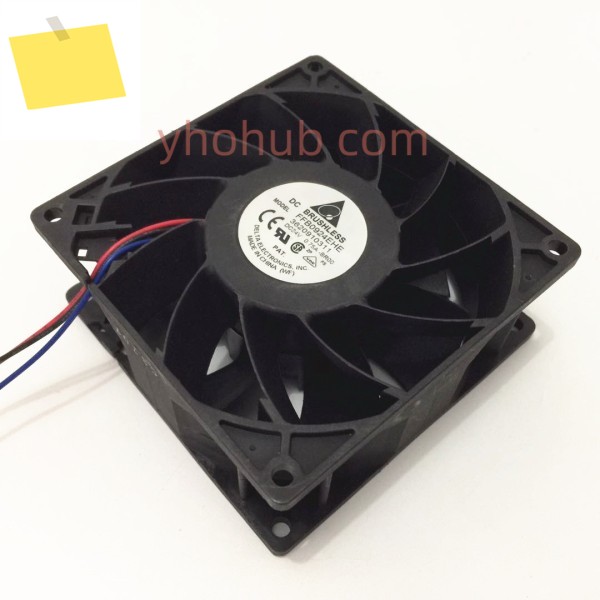 델타 전자 FFB0924EHE BR00 서버 냉각 팬 24V DC 0.75A 90x90x38mm 부품 크기 제품 이미지