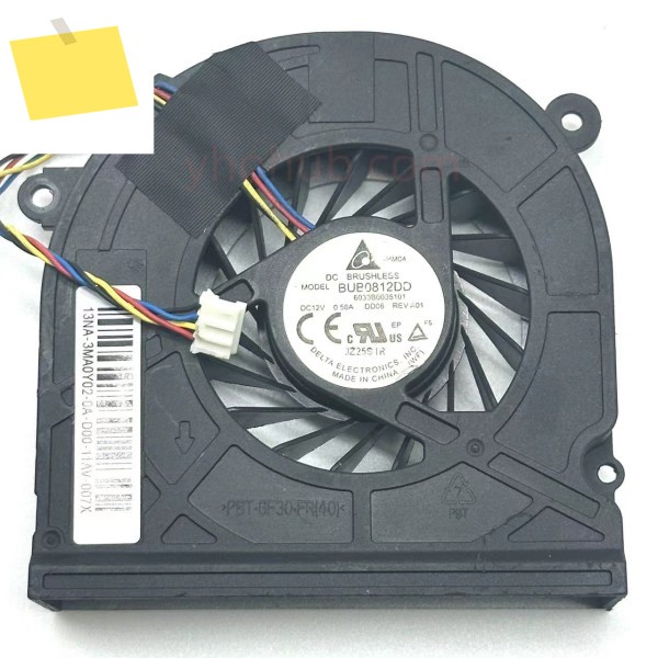 Delta Electronics BUB0812DD DD06 DC 12V 0.58A 서버 냉각 팬 4선 제품 이미지