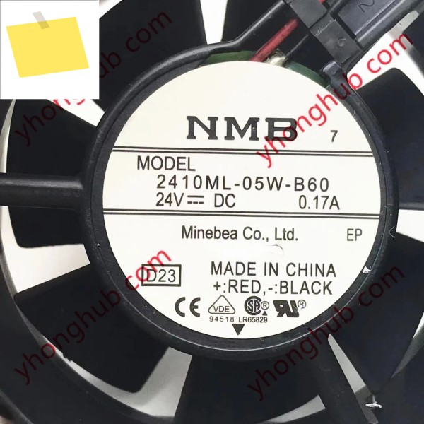 NMB-MAT 2410ML-05W-B60 D23 서버 냉각 팬 DC 24V 0.17A 60X60X25mm 제품 이미지