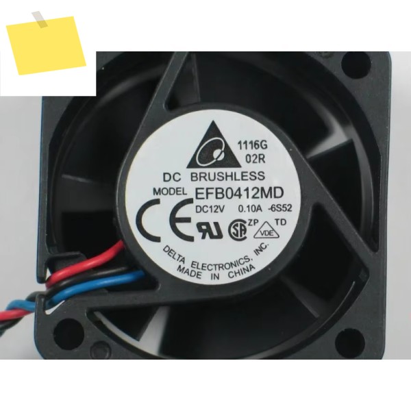 델타 EFB0412MD 6S52 DC 12V 0.10A 40x40x20mm 서버 냉각 팬 제품 이미지
