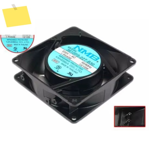 NMB-MAT 3610PS-22T-B30 B00 AC 220V 1310W 90x90x25mm 서버 냉각 팬 제품 이미지