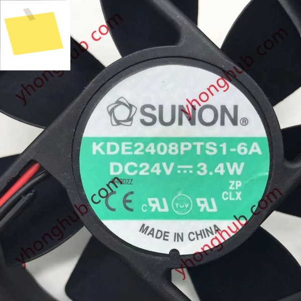 SUNON KDE2408PTS1-6A DC 24V 3.4W 80x80x25mm 서버 냉각 팬 제품 이미지