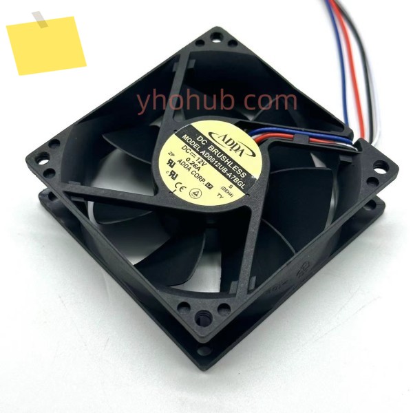 ADDA AD0812UB-A7BGL S DC 12V 0.26A 80x80x25mm 서버 냉각 팬 제품 이미지