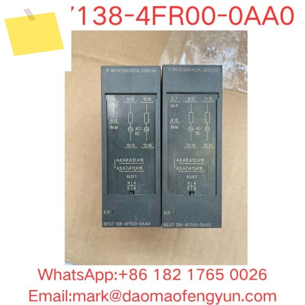 6ES7138-4FR00-0AA0 중고 테스트 완료 양호한 상태 SIMATIC DP, 전자 모듈 1F-RO 24 V DCAC 24..230V5A, f. ET200S, 제품 이미지