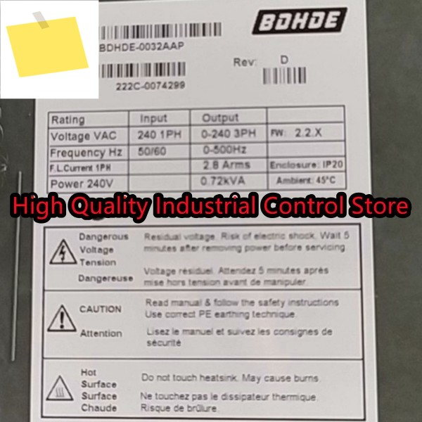 BDHDE-0032AAP 100% 신품 서보 드라이버 제품 이미지