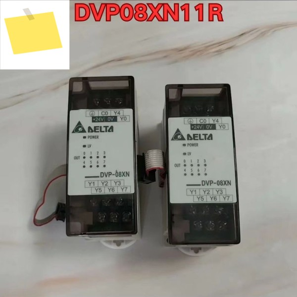 중고 PLC 모듈 DVP08XN11R 기능 테스트는 정상입니다. 최신 제품 이미지