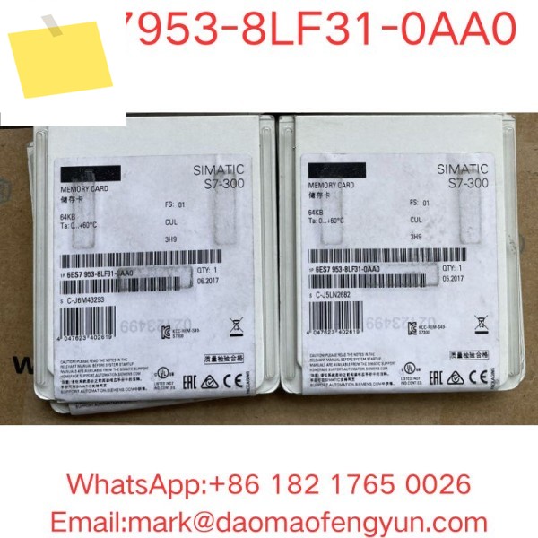 6ES7953-8LF31-0AA0 신품 SIMATIC S7, 마이크로, S7-300C7ET 200용 메모리 카드, 3, 3V Nflash, 64KB 제품 이미지