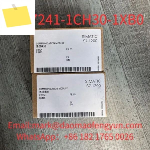 6ES7241-1CH30-1XB0 SIMATIC S7-1200, 통신 보드 CB 1241, RS485, 터미널 블록, Freeport 지원 제품 이미지