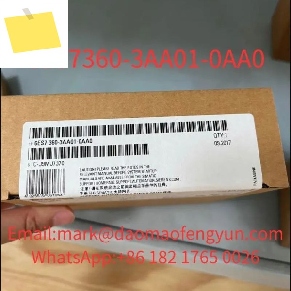 6ES7360-3AA01-0AA0 신품 SIMATIC S7-300 제품 이미지