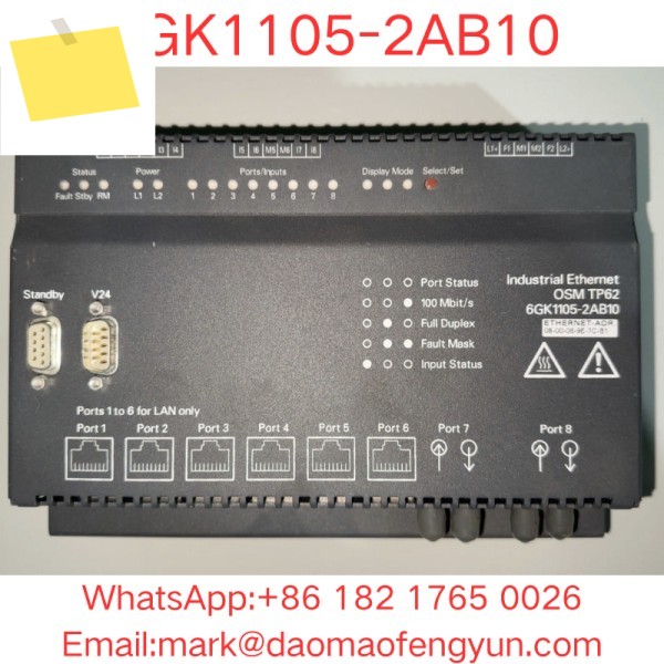 6GK1105-2AB10 중고 테스트 완료 양호한 상태 OSM TP62 광 스위치 모듈FOC 2개 포함, 포트 100Mbits 제품 이미지