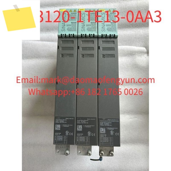 6SL3120-1TE13-0AA3 중고 테스트 완료 양호한 상태 SINAMICS S120 단일 모터 모듈 제품 이미지