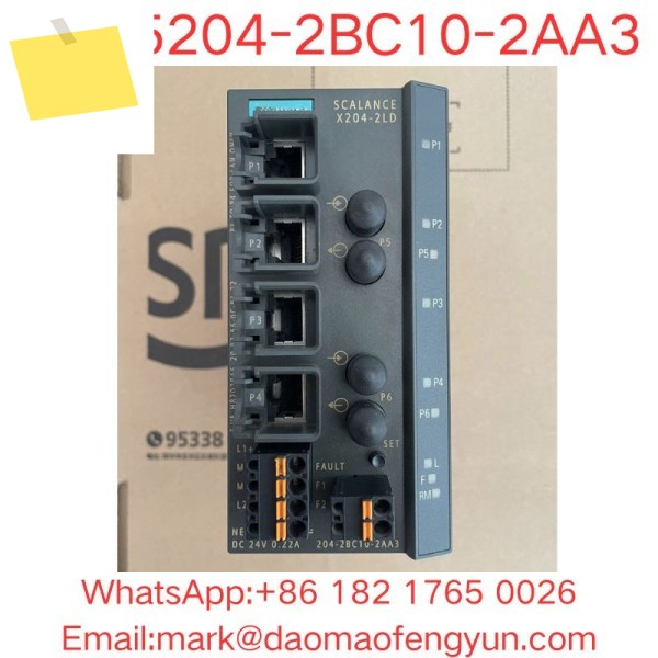 6GK5204-2BC10-2AA3 중고 테스트 완료 양호한 상태 SCALANCE X204-2LD 관리형 IE 스위치, 4x 10100 Mbits RJ45 포트, 2x Mb 제품 이미지