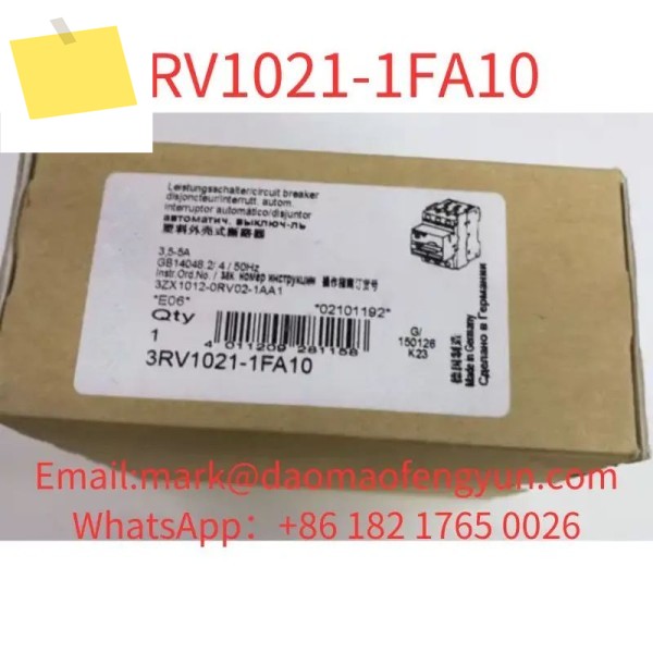 3RV1021-1FA10 모터 보호용 새 회로 차단기 크기 S0 CLASS 10 A-릴리스 3.5 제품 이미지