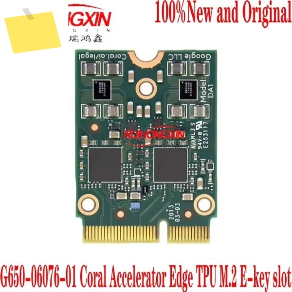 G650-06076-01 Coral Accelerator Edge TPU M.2 E-키 슬롯 개발 보드 100% 신규 및 원본 제품 이미지