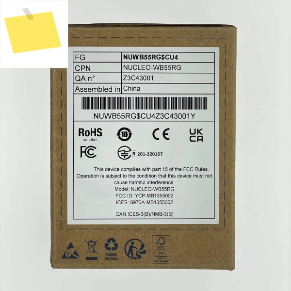 오리지널 NUCLEO-WB55RG 누클레오-144 평가 개발 보드 STM32WB55RGT6 제품 이미지