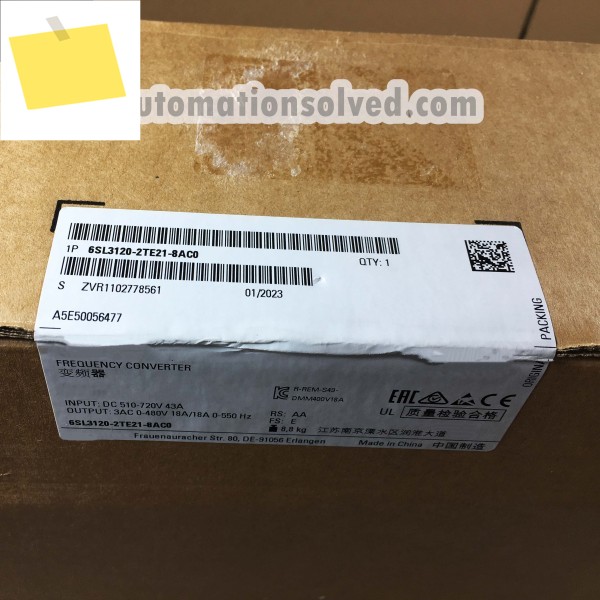6SL3120-2TE21-8AC0 이중 모터 모듈 정품 새 제품 제품 이미지