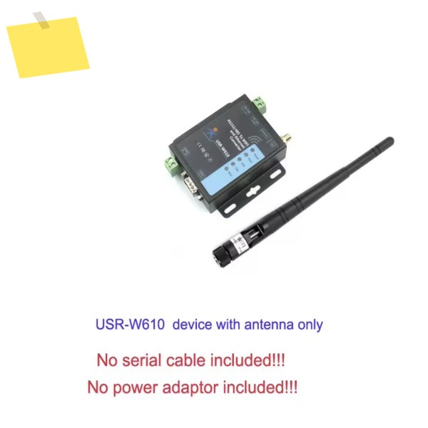 USR-W610 RS485RS232 지원 포트 Modbus TCPRTU 산업용 WiFi 직렬-이더넷 컨버터 제품 이미지
