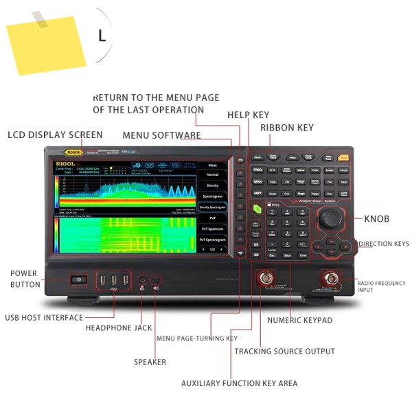 RIGOL 3.2G 스펙트럼 분석기 RSA5032RSA50655032-TG 트래킹 소스 포함 제품 이미지