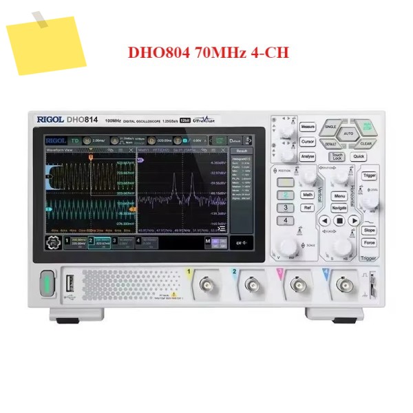 새제품 RIGOL DHO804 4채널 70MHz 디지털 오실로스코프 12비트 1.25GSa초 25MPts 딥 제품 이미지