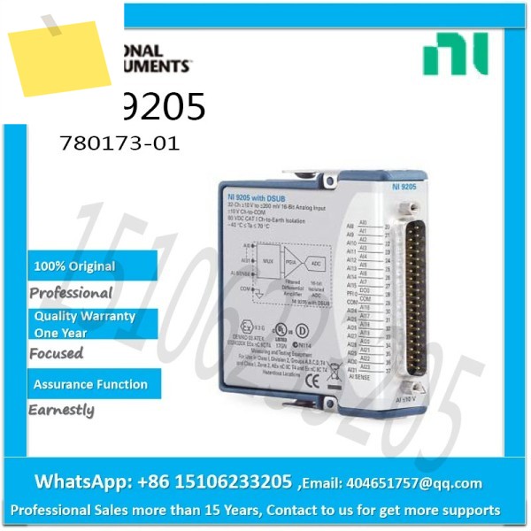 NI 9205 780173-01 플러스 또는 마이너스 10V, 250kSs, 32채널 C 시리즈 전압 입력 모듈 제품 이미지