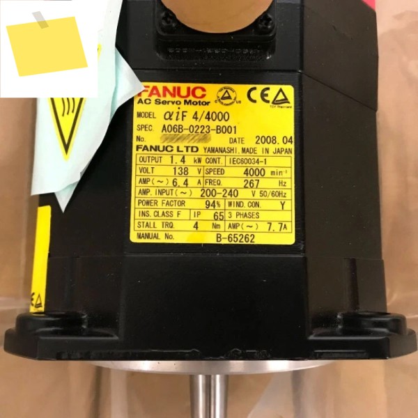 Fanuc A06B-0223-B001 서보 모터 테스트 완료, 신속 제품 이미지